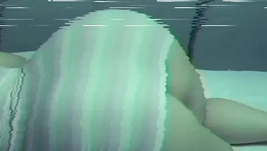 Wanita berpantat besar berbelanja dengan legging kaya