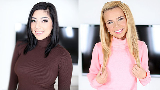 Audrina Rossi et Alina West se mettent à genoux