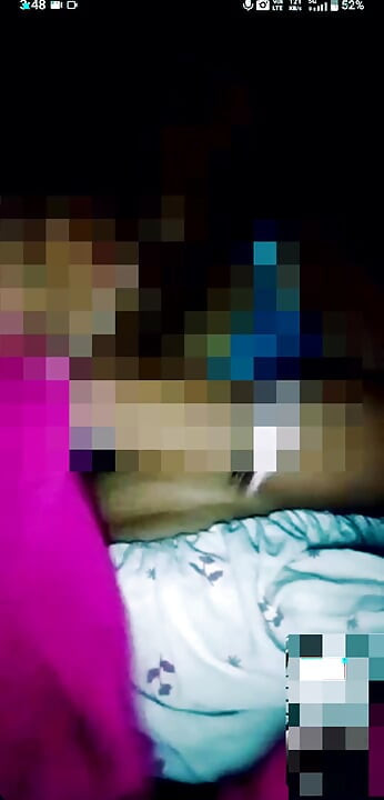 I saw it by video calling.