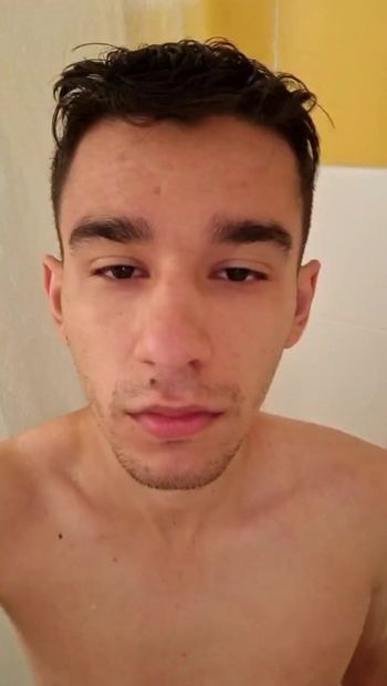 Bulgarian Gypsy boy in the shower