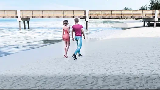 Милфу Из Санвилля 74, меня и Сару почти застукали, потом мы трахнули на пляже