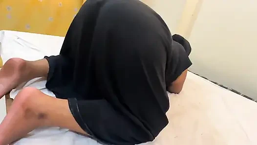 Saudi Beautiful Big Ass & Hairy Pussy BBW Hot Girl Is Super Horny When Parents Was Next Room