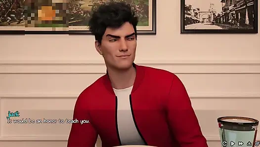 Saf aşk #1: Jack Ava, Eve ve Lily ile akşam yemeği yedi