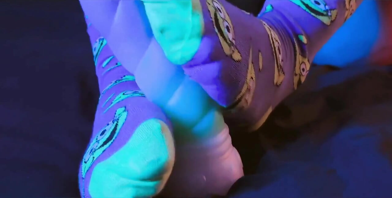 Slicking My Feet Nicely so They Slide in Nicely During a Footjob.