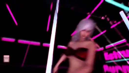 B023 Three Women Whipping Human Slaves in POV