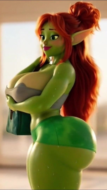 Green Elf’s Sexy Gym Day – Workout, Sweat & Cozy Recovery | Clip 1