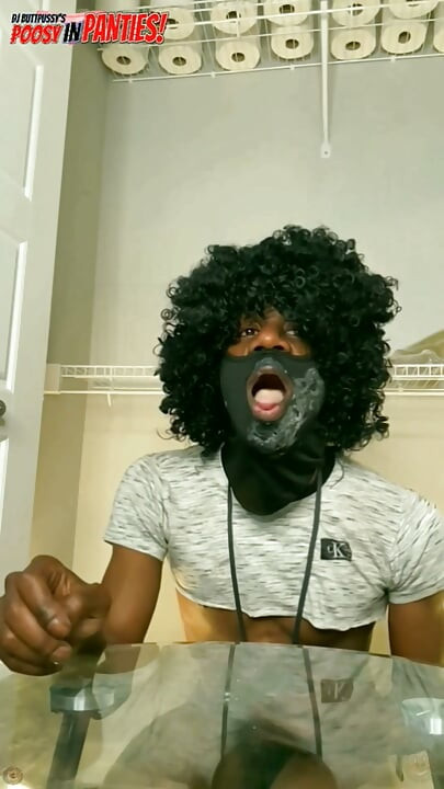 Ass To Mouth Skinny Black Boy with Big Surprise, Takes Huge Dildo in his Ass Part 3 - Starring DJ Buttpussy