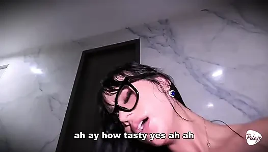 I'm a Delivery Girl and I Had to Deliver Milk. He Give Me with Milk Inside My Pussy.