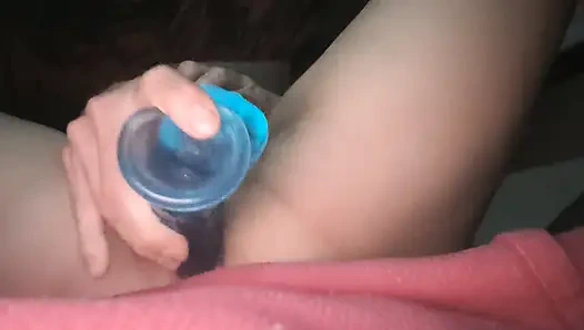 Yeni Mavi Dildolar Çifte Penetrasyon Orta Yaşlı Seksi Kadın