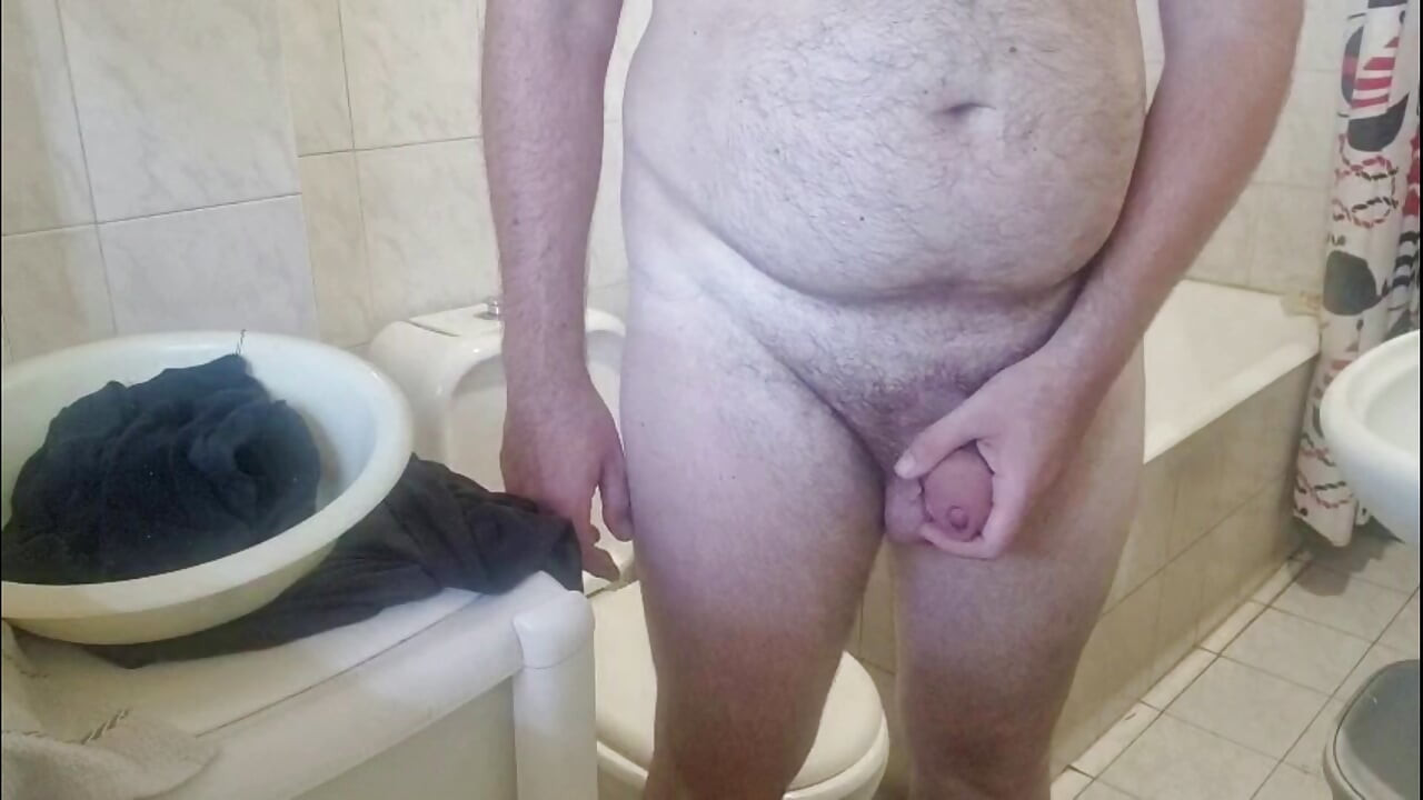 All nude in bathroom
