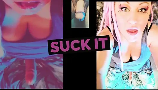 Sich trainieren zu lassen, schwänze zu befriedigen, egal was sie hängen