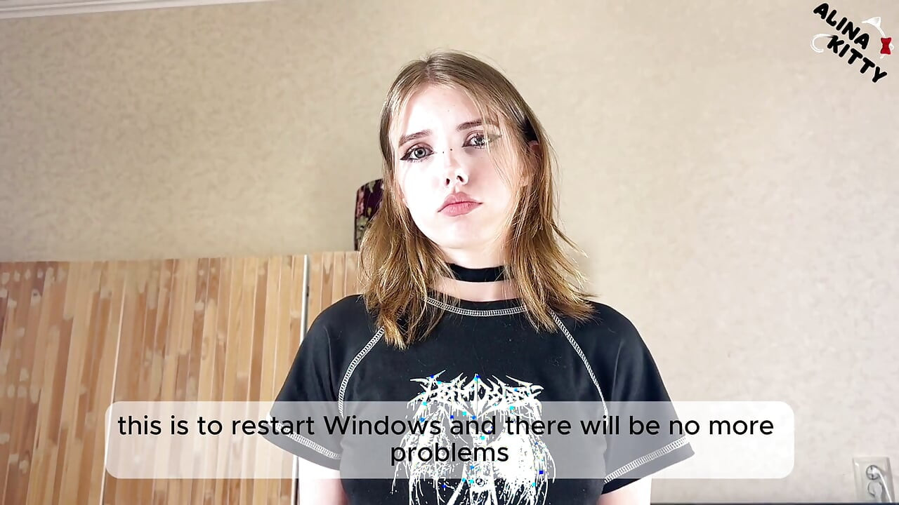 Alt dziewczyna zadzwoniła do mnie do ponownej instalacji systemu Windows - dałem jej głębokie wytrysk zamiast płatności
