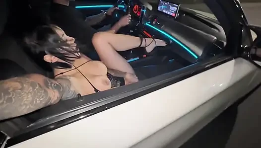 Famous Colombian actress fucked in my sports car
