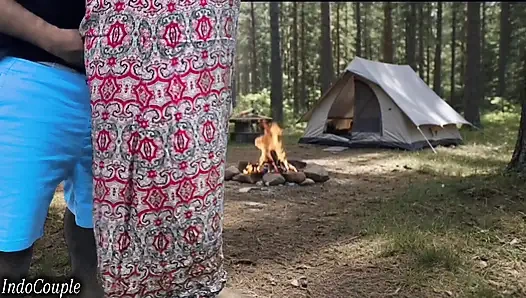 real Husband and wife went for camping to Forest.sex in Forest with blasting sounds