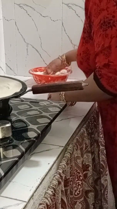 Indian step mom sex video in the kitchen | Clip 1