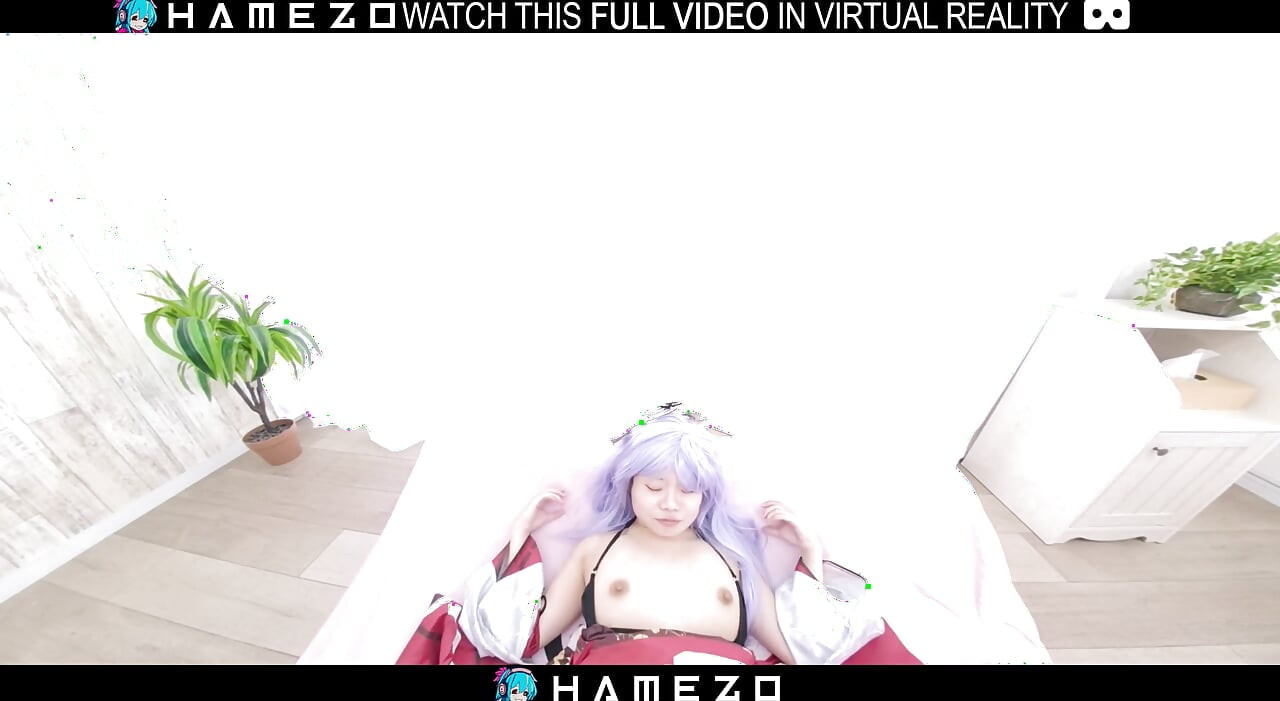 Den sexy japanske jenta Cocona Himekawa gleder kjæresten sin, i VR.