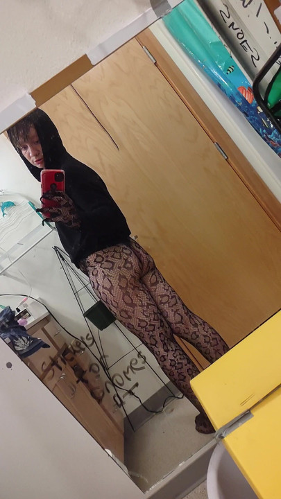 Me in new fishnets