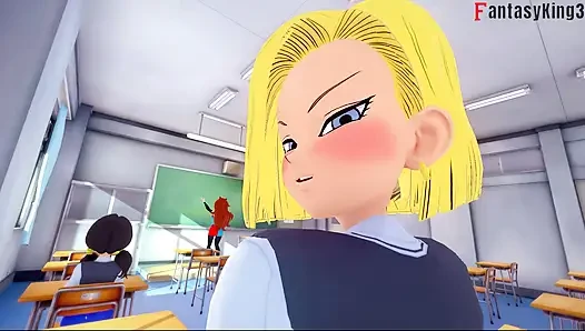 Android 18 verführt Gohan an der universität - Dragon Ball Zex Serie