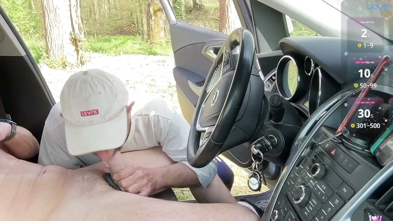 Parked Car Blowjob with Pants Down