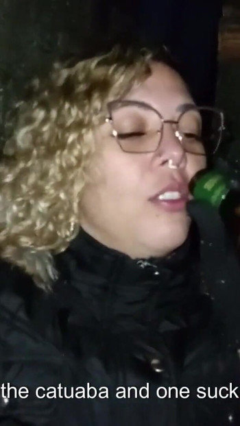 Emotional moment from "Couple peeing and having sex in public behind the church"