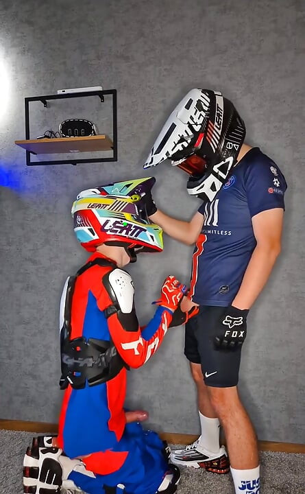 Sucked My Boyfriend off Sweetly While Wearing His Moto Gear