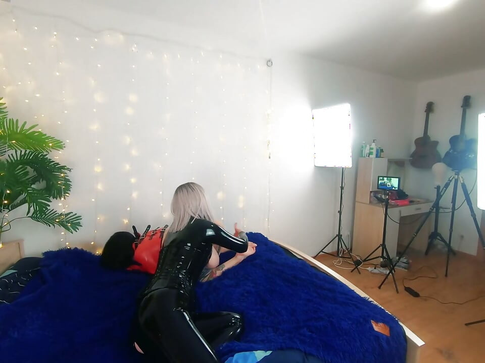 Backstage of Pretty Lesbian Fetish Girls Doing Sex Video. Positive Femdom, Sex Play, Latex Leather