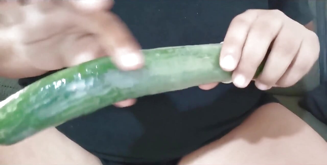 Stepmom Playing with Her Cucumber