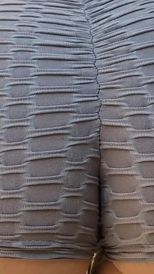 Exhibitionist wife in micro shorts without panties | Clip 1