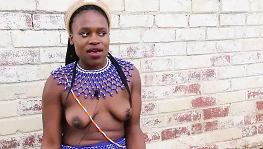 Beautiful African girl with nice boobs