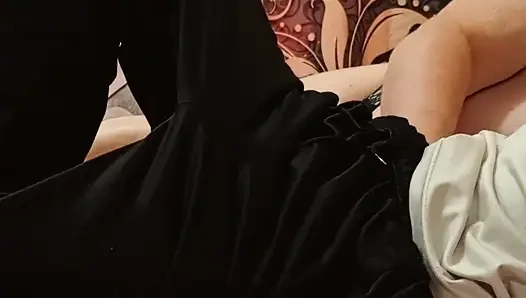Üvey anne uzun süre yarak emmeyi ve çok döl yutmeyi seviyor