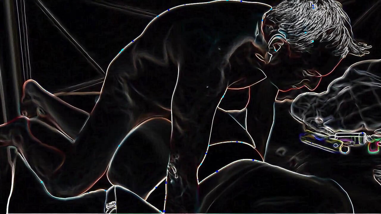 HAIR Pulling Doggystyle on a Neon Night