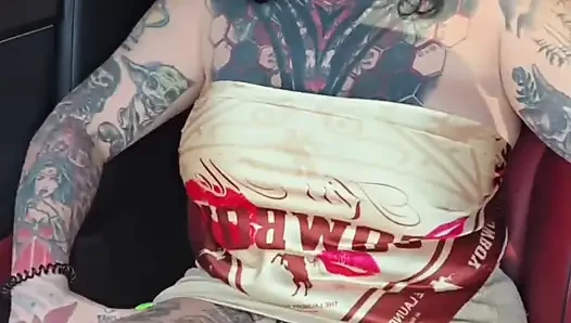 StepMom Catches StepSon Touching Himself in the Car with Her.