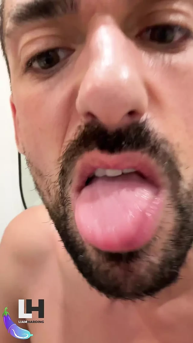 Hot daddy jerks off and busts a thick load.
