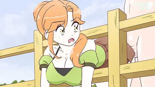 Alex got stuck in the fence on purpose and Steve fucked her! hentai (porn anime sex )4K 2026