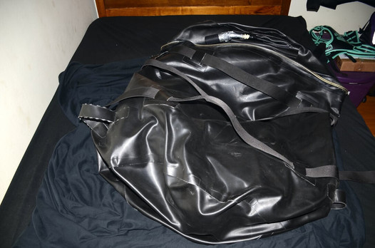 Nov 30 2023 - VacPacked inside of Invincible One's rubber drybag with RubberBoys PVC Coveralls & my hockey chestie