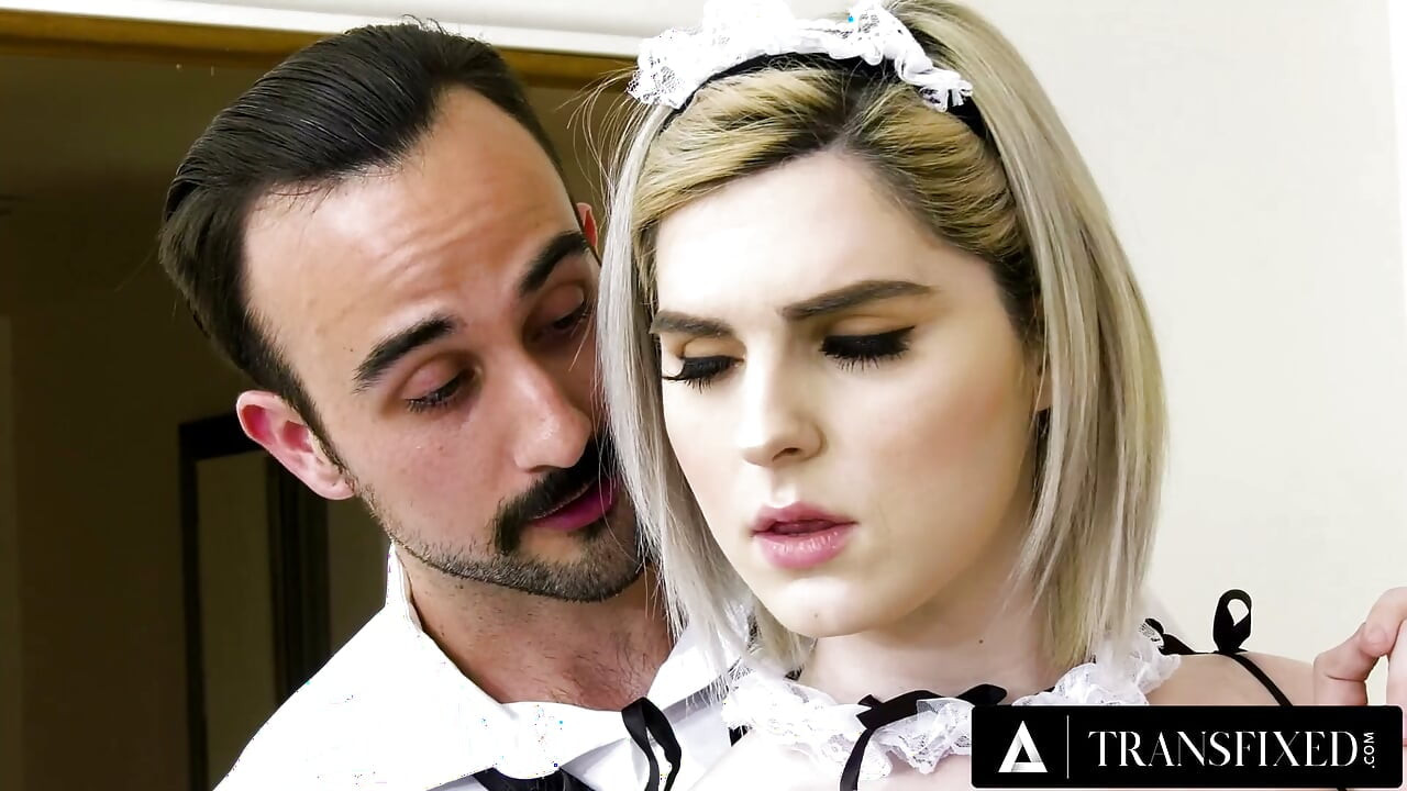 TRANSFIXED - Ella Hollywood Serves Afternoon Anal In A French Maid Uniform