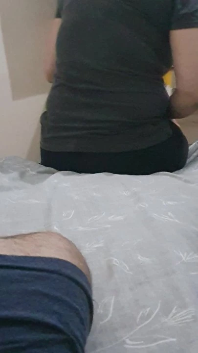 Step mom sneaking into step son room for fuck and cum on tit