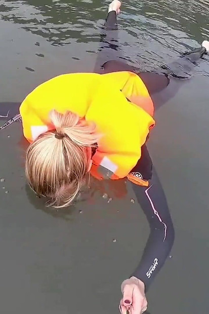 Strapped Tight & Floating Free - Sexy Wetsuit Life Jacket Test