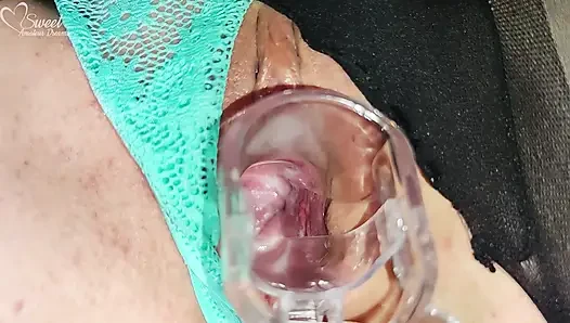 DEEP INSIDE LOOK of Creamy Wet PUSSY - CLOSE UP PUSSY PLAY