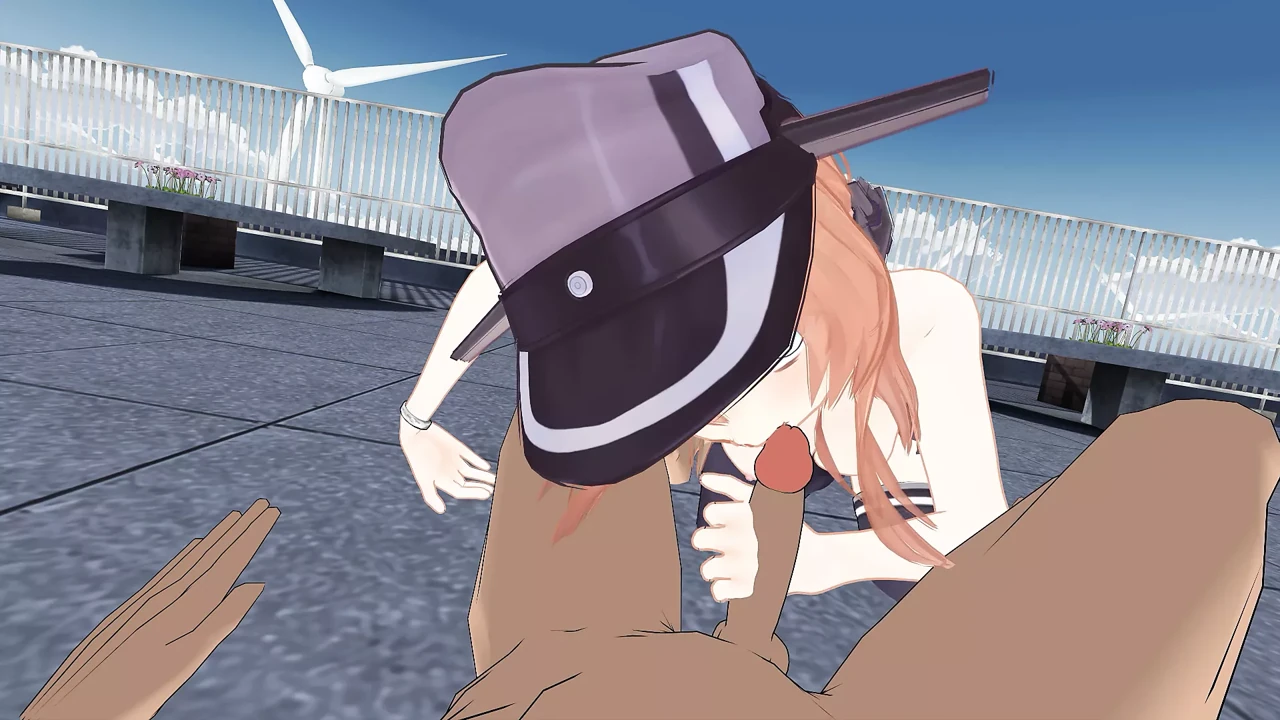 A classmate caressed the dick while we were having breakfast on the roof and let her little tender tits be examined