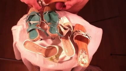 cum over wife heels