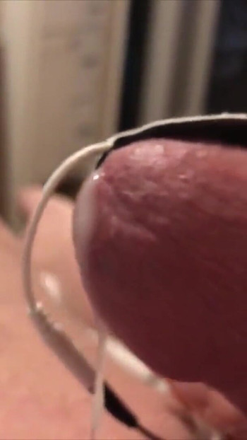 Captivating moment from "Estim BDSM Cumpilation Part 2 - Twitching cock and balls -  Hands free orgasms"