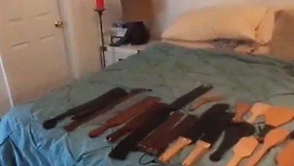 Blackstrapmaster spanks Tlaferty's ass.