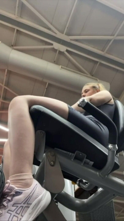 Unforgettable moment from "Workout with masturbate in public"