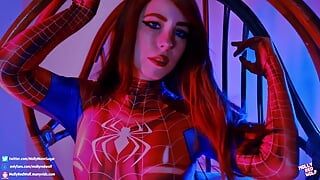 Incitanta Mary Jane se fute în costum De Spiderman - Mollyredwolf
