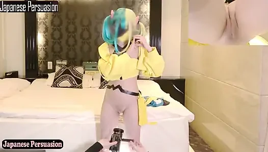 Cosplay Stimmungsexplosion. E cup beauty verwandelt spielerische energie zu einer gefährlichen privaten performance, komplett angle2