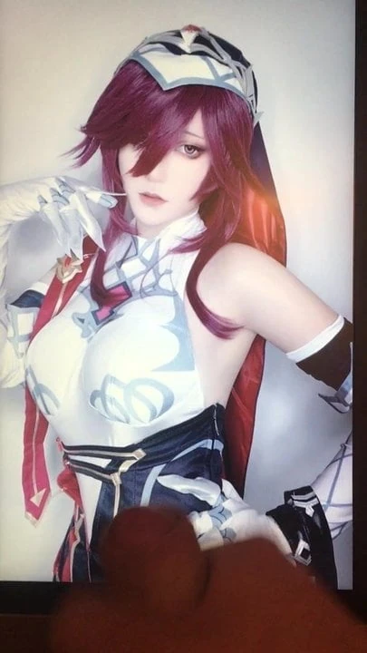 Cum tribute 2 for Rosaria cosplay