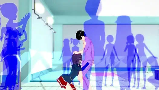 Schoolgirl +18 fucking a guy until she orgasms several times - hentai