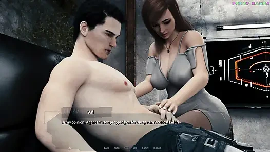 Кибернетическое соблазнение 1-й частью - Групповой секс дома, Милфа и Рыжая 33