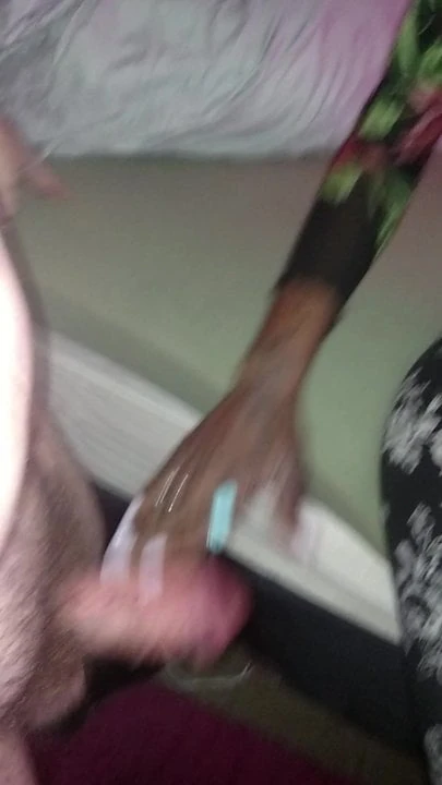 Black girl hitting my dick and balls 3
